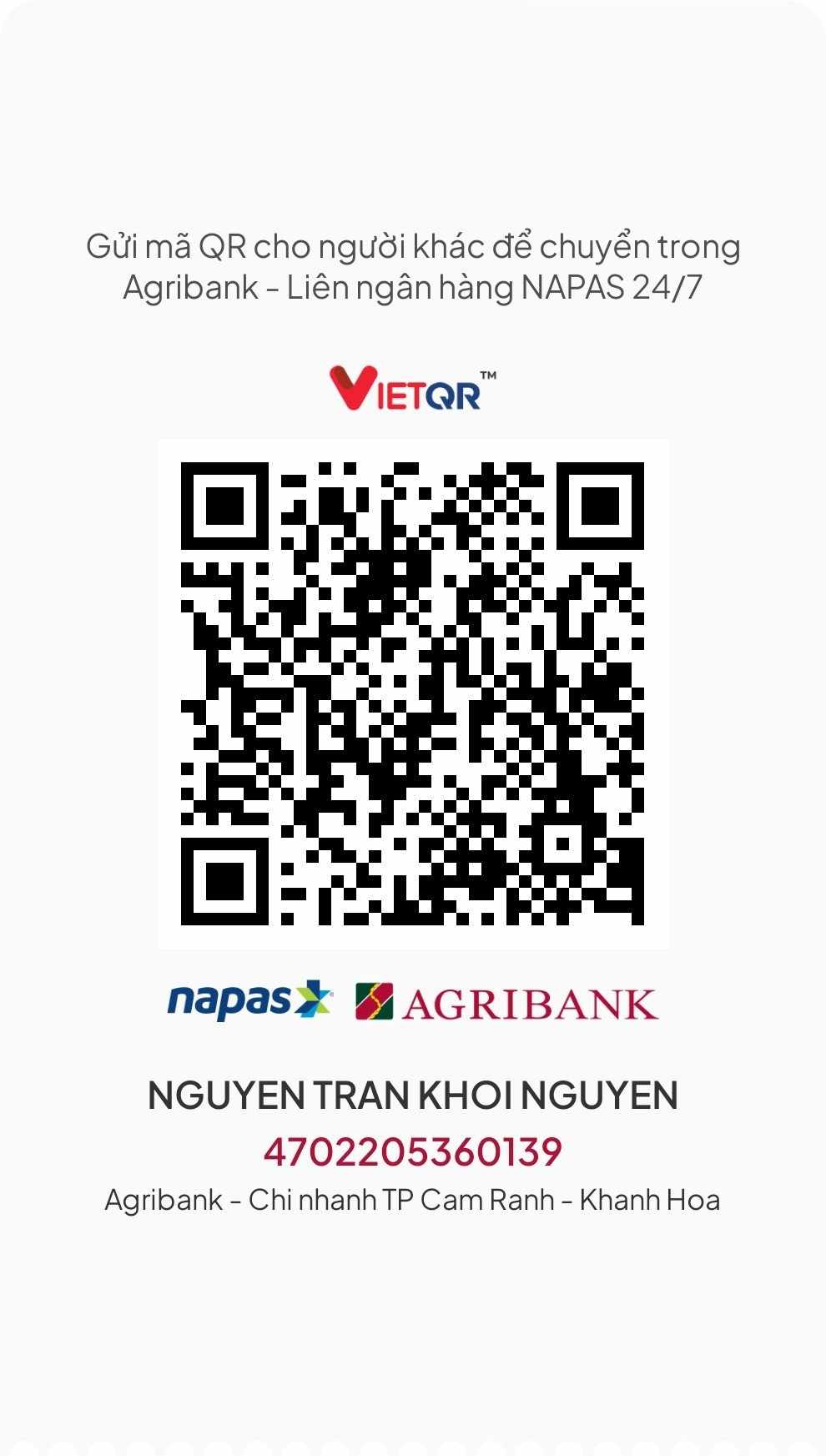 Mã QR Donate